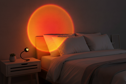 USB Sunset Light Projector - LED Rainbow Neon Night Lamp