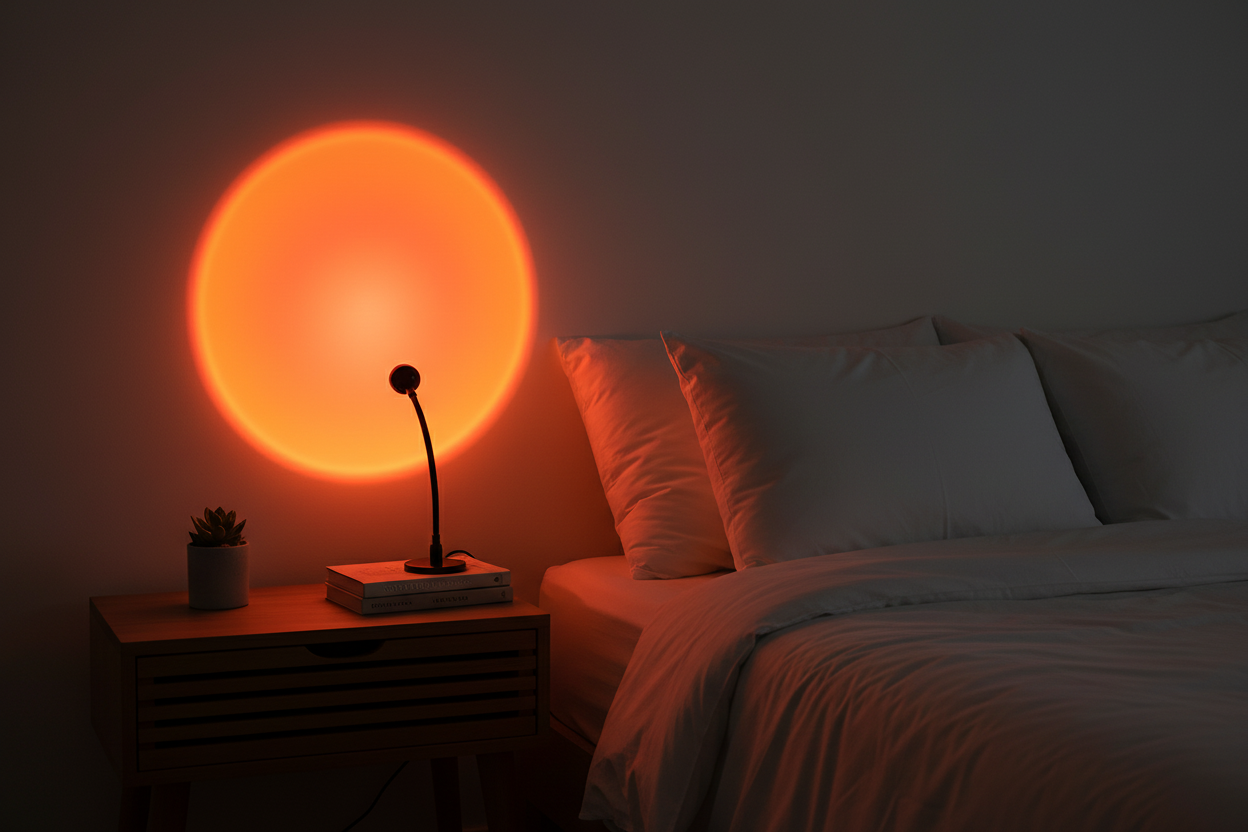 USB Sunset Light Projector - LED Rainbow Neon Night Lamp