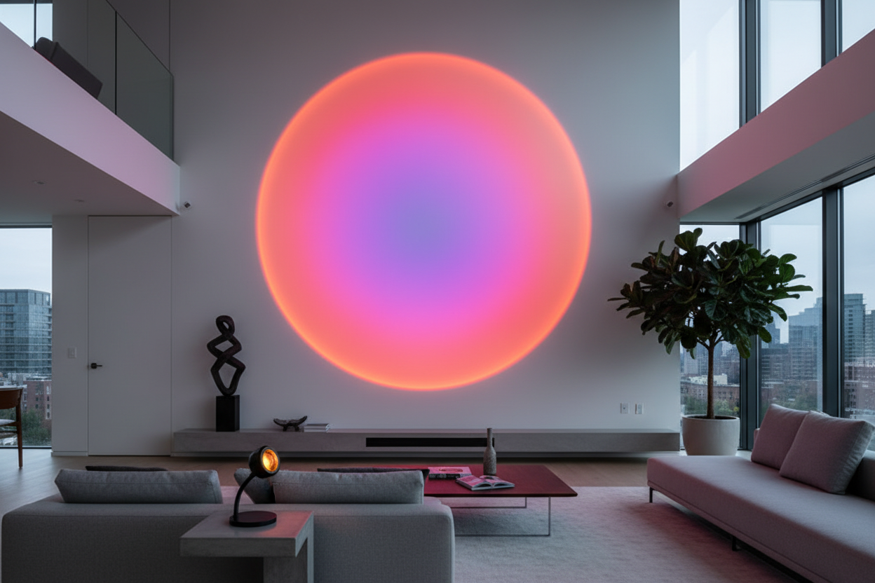 USB Sunset Light Projector - LED Rainbow Neon Night Lamp