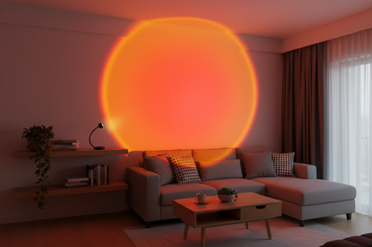 USB Sunset Light Projector - LED Rainbow Neon Night Lamp